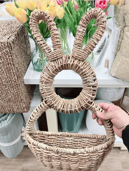 š„Easter Hot Sale!š„ - Bunny Basket Hanging Wall Pocket Spring Decorš°