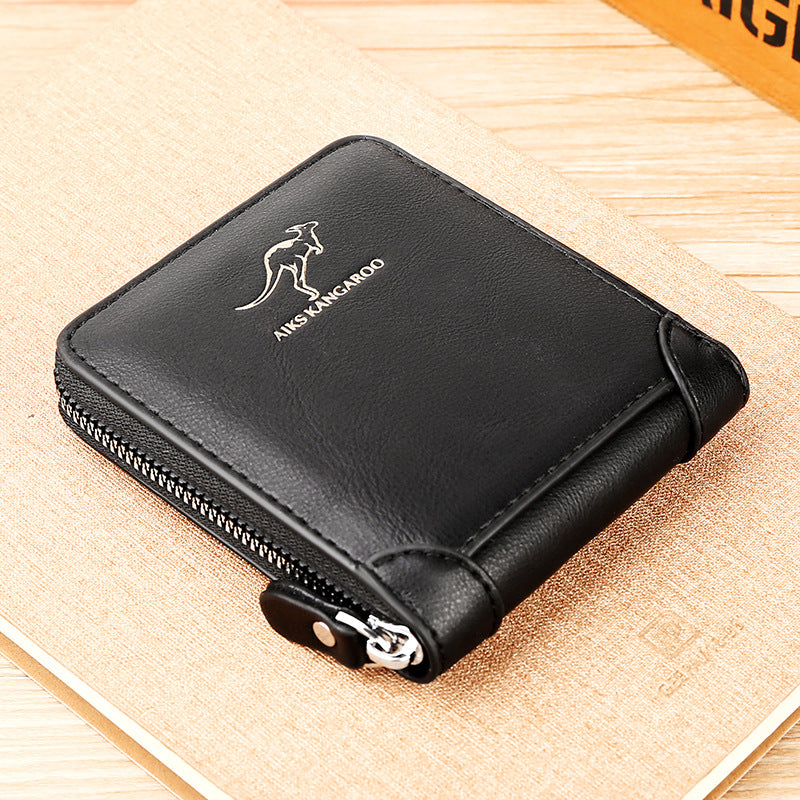 🎁Men's Leather Zip Wallet (RFID Protected)✨