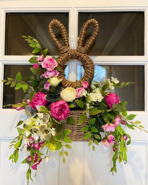 š„Easter Hot Sale!š„ - Bunny Basket Hanging Wall Pocket Spring Decorš°