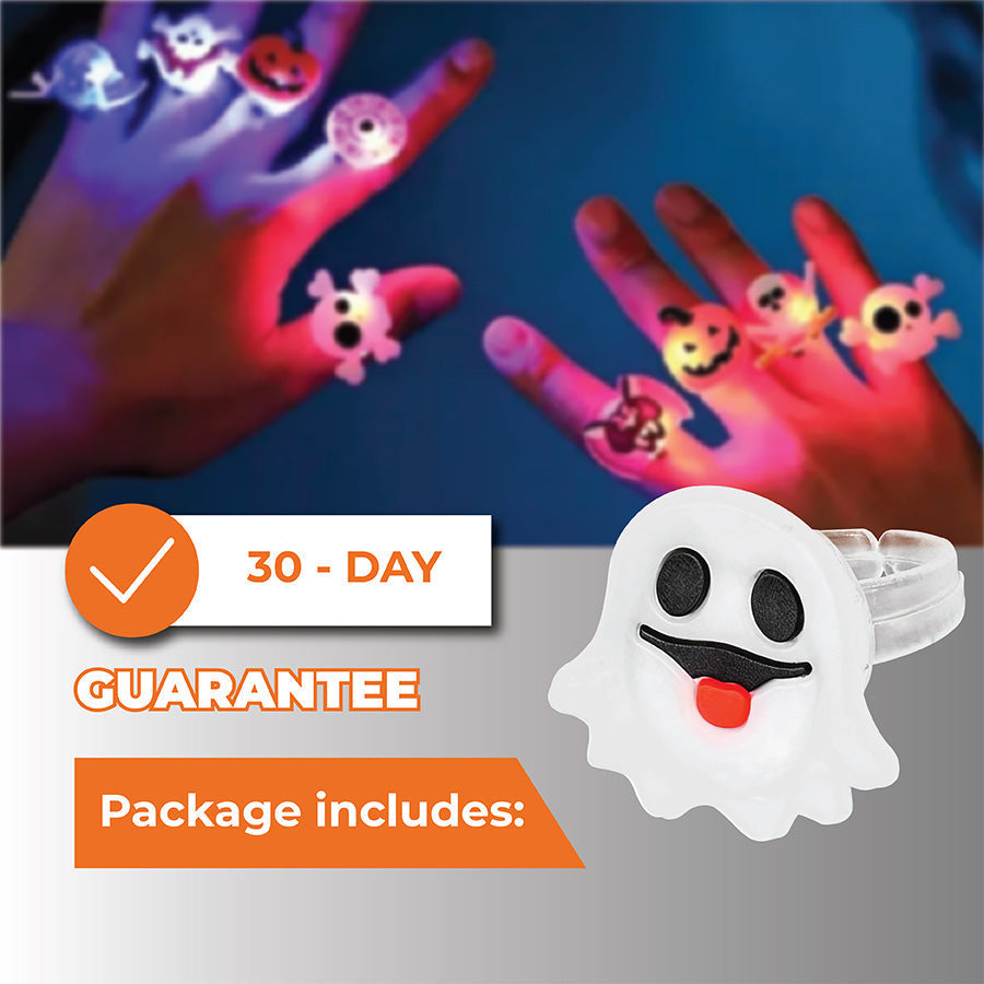 ๐ฅ LAST DAY PROMOTION - 50%OFF ๐๐ป LED Light Halloween Glowing Ring (50pcs set)๐