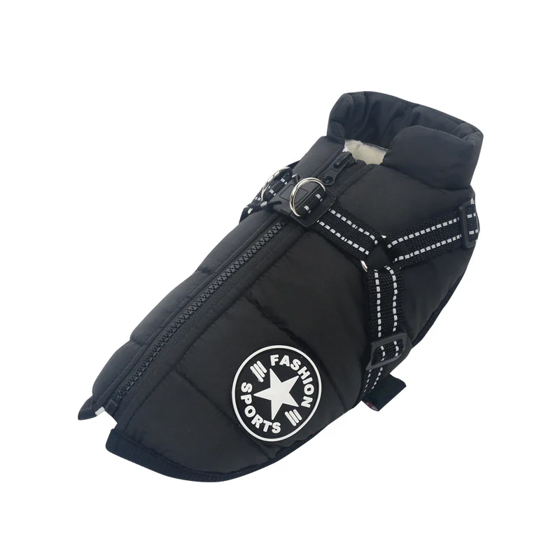 🐶3 in 1 Winter Waterproof Warm Dog Jacket With Built-in Harness
