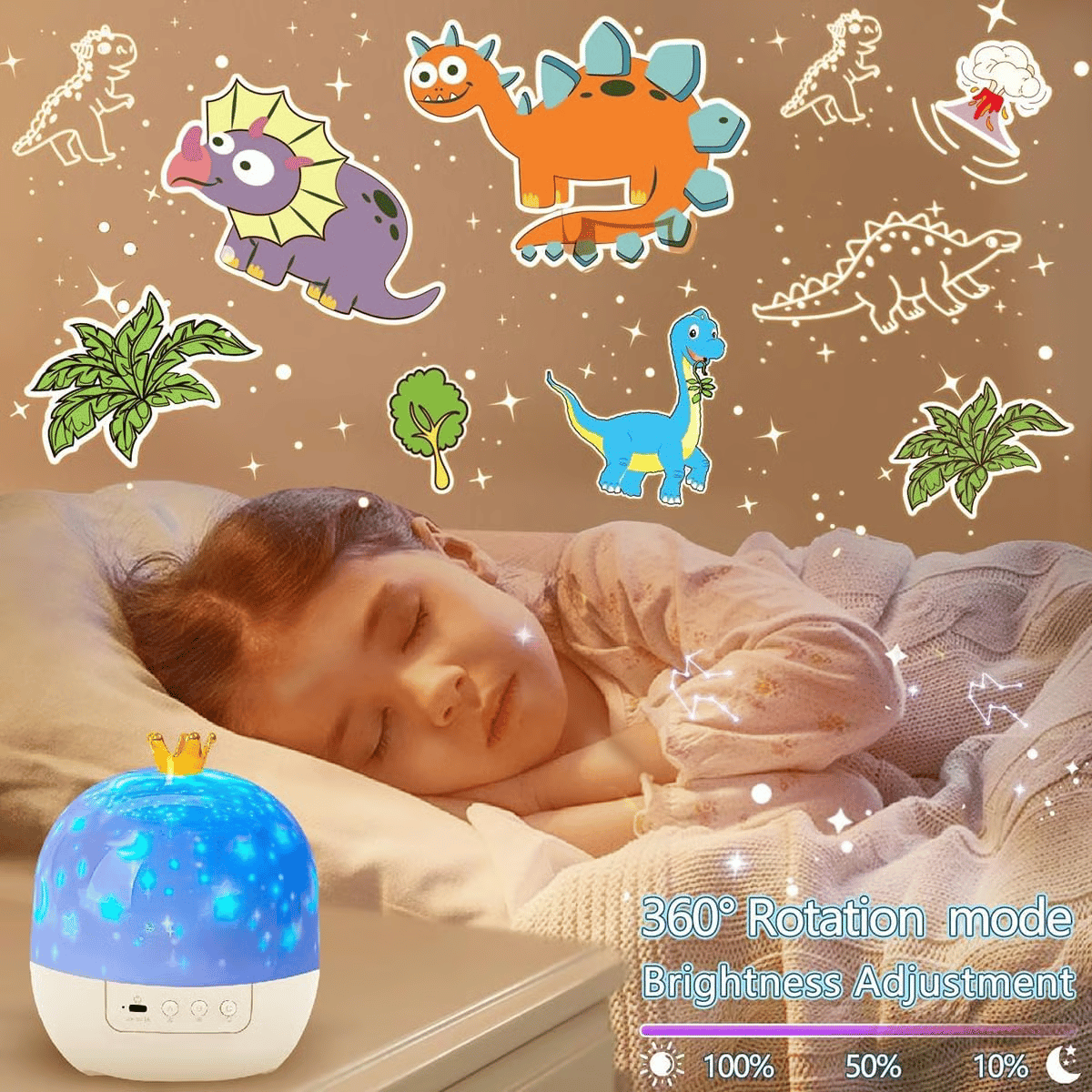 ๐๐ป Children's Night Light Projector With 15 Films ๐Type-C charging