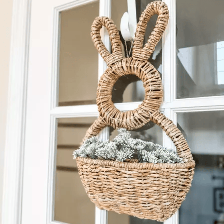 š„Easter Hot Sale!š„ - Bunny Basket Hanging Wall Pocket Spring Decorš°