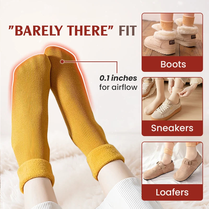 🔥Ultra-Soft Velvet Slim Thermal Socks