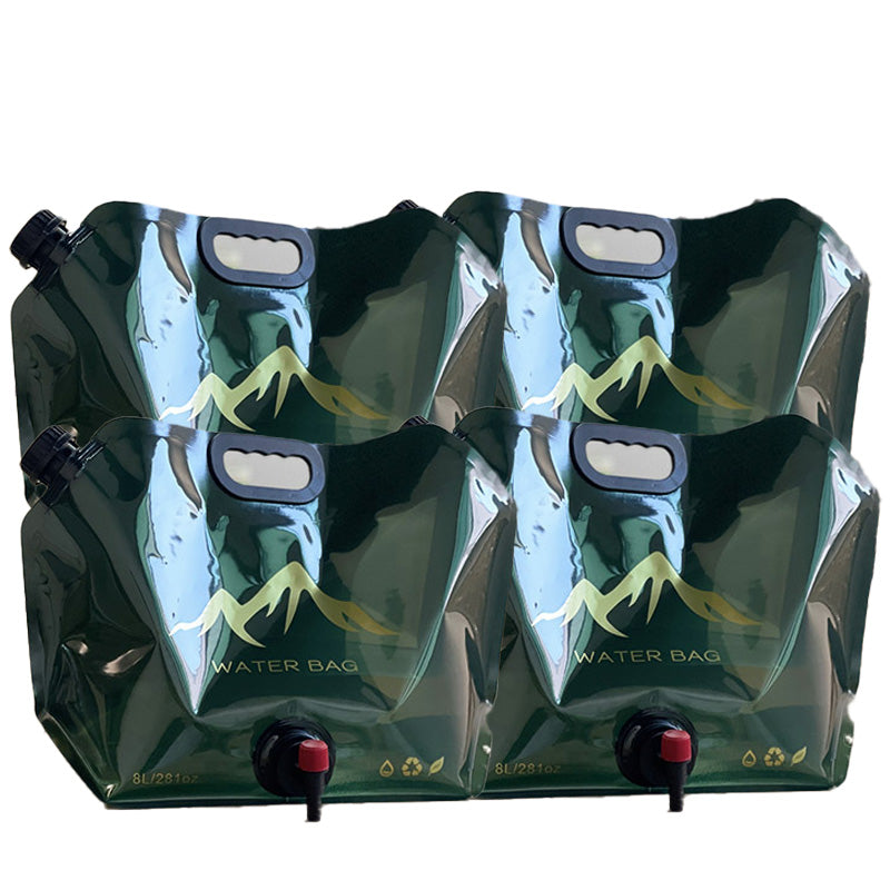 ๐๏ธ Outdoor Collapsible Water Container Bag โ 8L Capacity, Knob Faucet, Foldable ๐ฒ