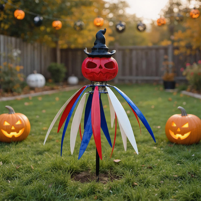 When the jack-o'-lantern lights up🎃, all legends will awaken...👻Pumpkin Wind Spinner for Outdoor