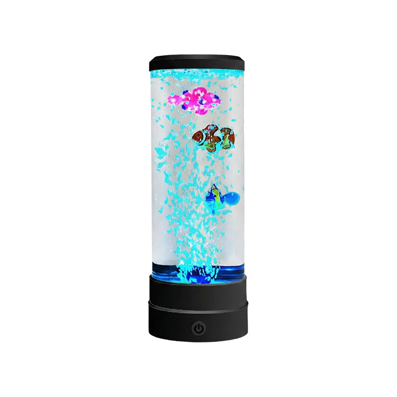๐๐ง LED Fish Aquarium Bubble Lamp โ 7-Color LED & Remote Control โ USB/Battery Powered & Zen Ambience ๐