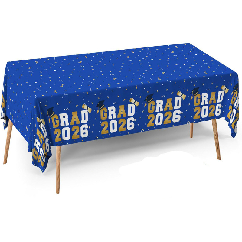 "Grad 2026" Confetti Tablecloth