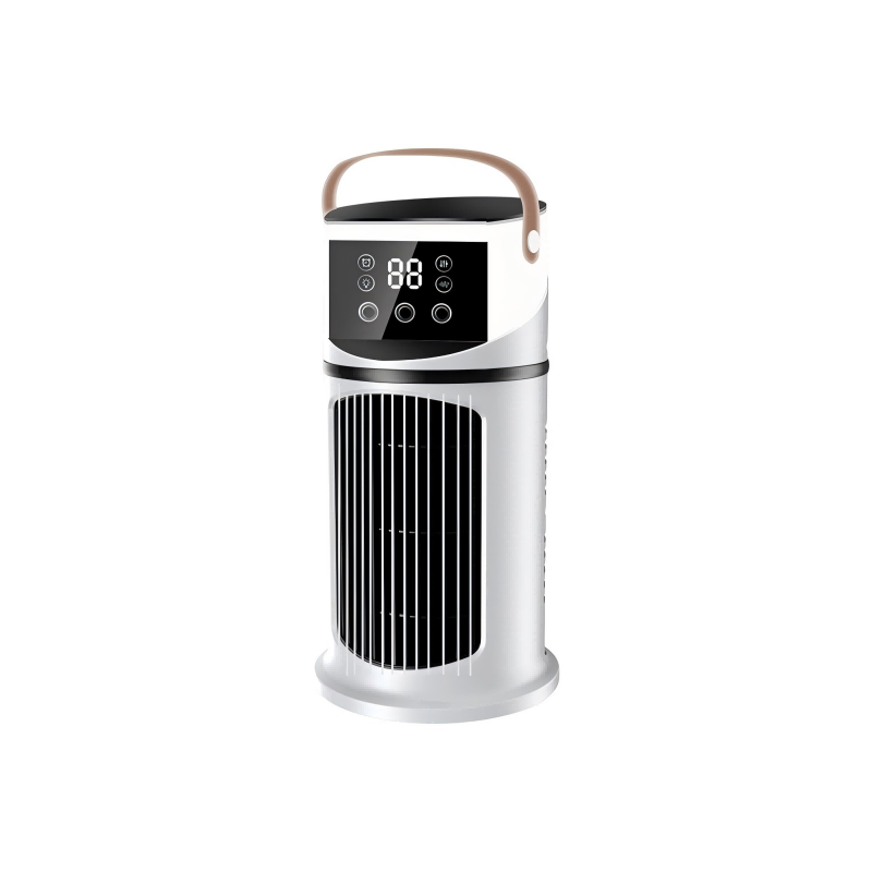 🔥Mist Humidifier Cold Fan, Air Cooler, 9 Speed Settings + Three-Hole Spray, 8-Hour Timer