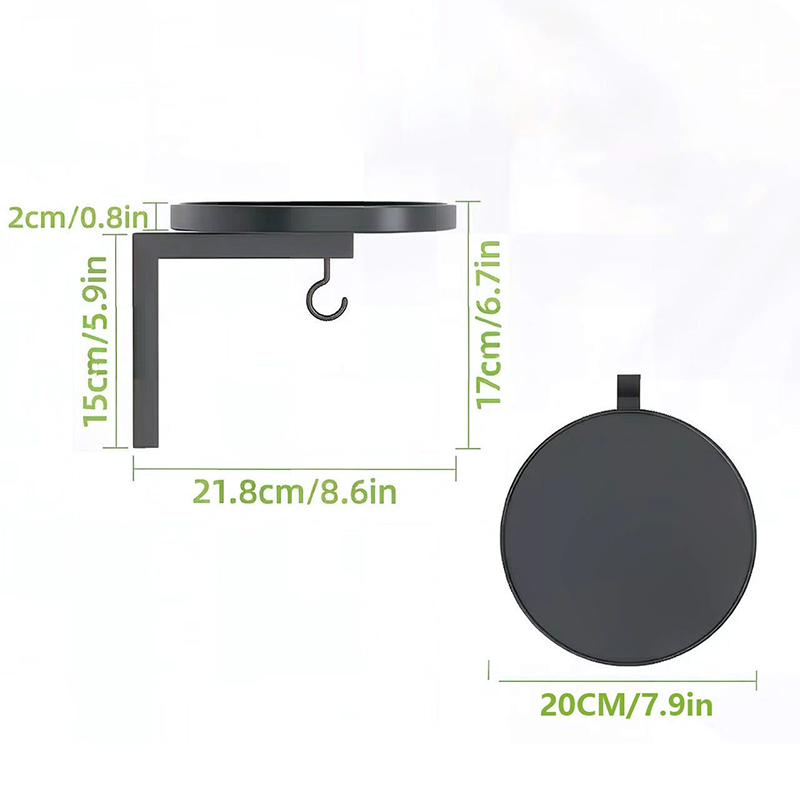 Wall-Mounted Metal Bird Bath โ Antique Bronze Finish ๐ฆ๐๐งฑ๐ก