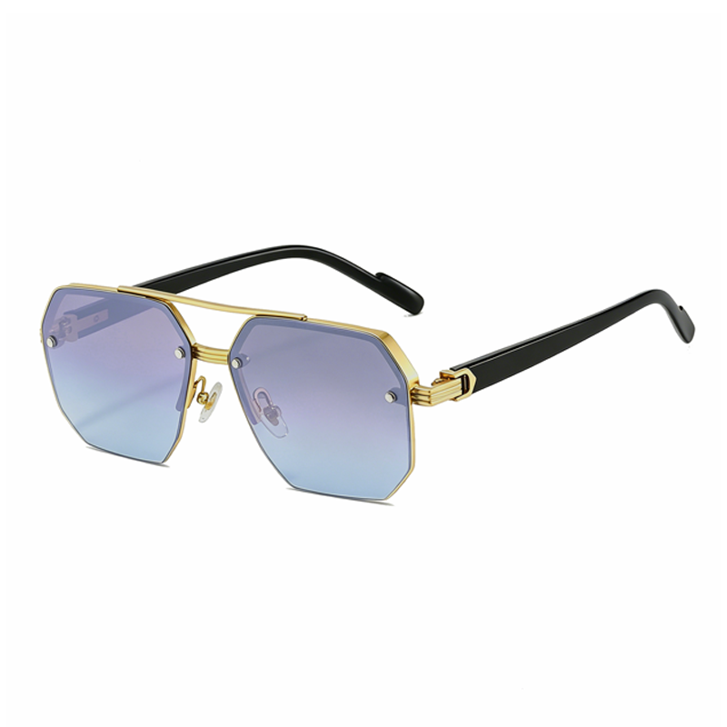 ๐ฅ Pro-Favorite Men's Stylish Geometric Polygon Sunglasses โ Metal & PC Frame โ UV400 Protection ๐ถ๏ธ