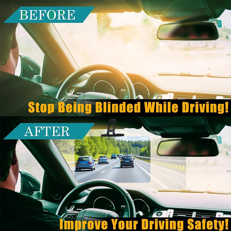 🔥Anti-Glare Driving Visor for Sun Glare & Snow Blindness