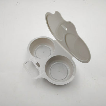 📢BUY 1 GET 1 FREE! 🍳 Dual Cavity Microwave Egg Poacher – Quick Oil-Free Cooking, Food-Grade PP & Versatile Kitchen Essential 💫