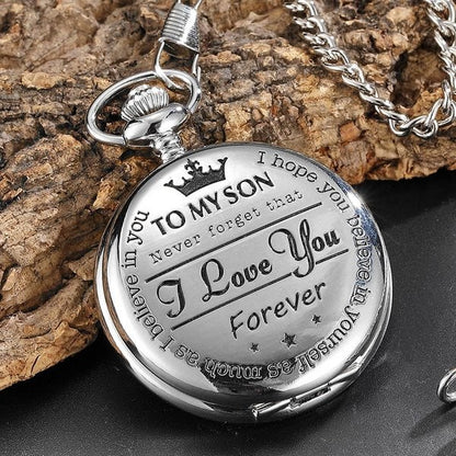 🎉 Vintage Quartz Pocket Chain Watch