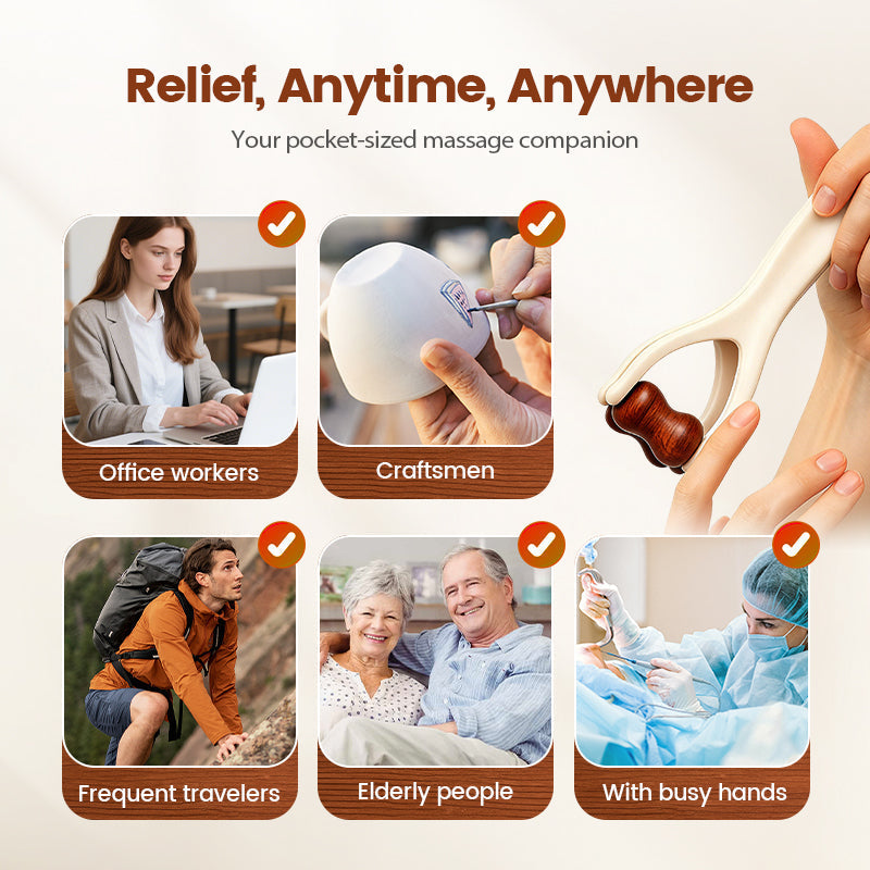 Bian Stone Finger & Palm Roller Massager