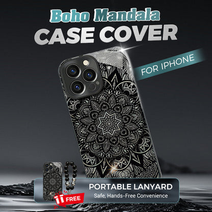 Colorful Lotus Flower Totem Case Kit for iPhone - Get a FREE Exquisite Diamond Bracelet!🔥