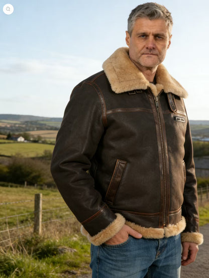 SHEEPSKIN BOMBER JACKET