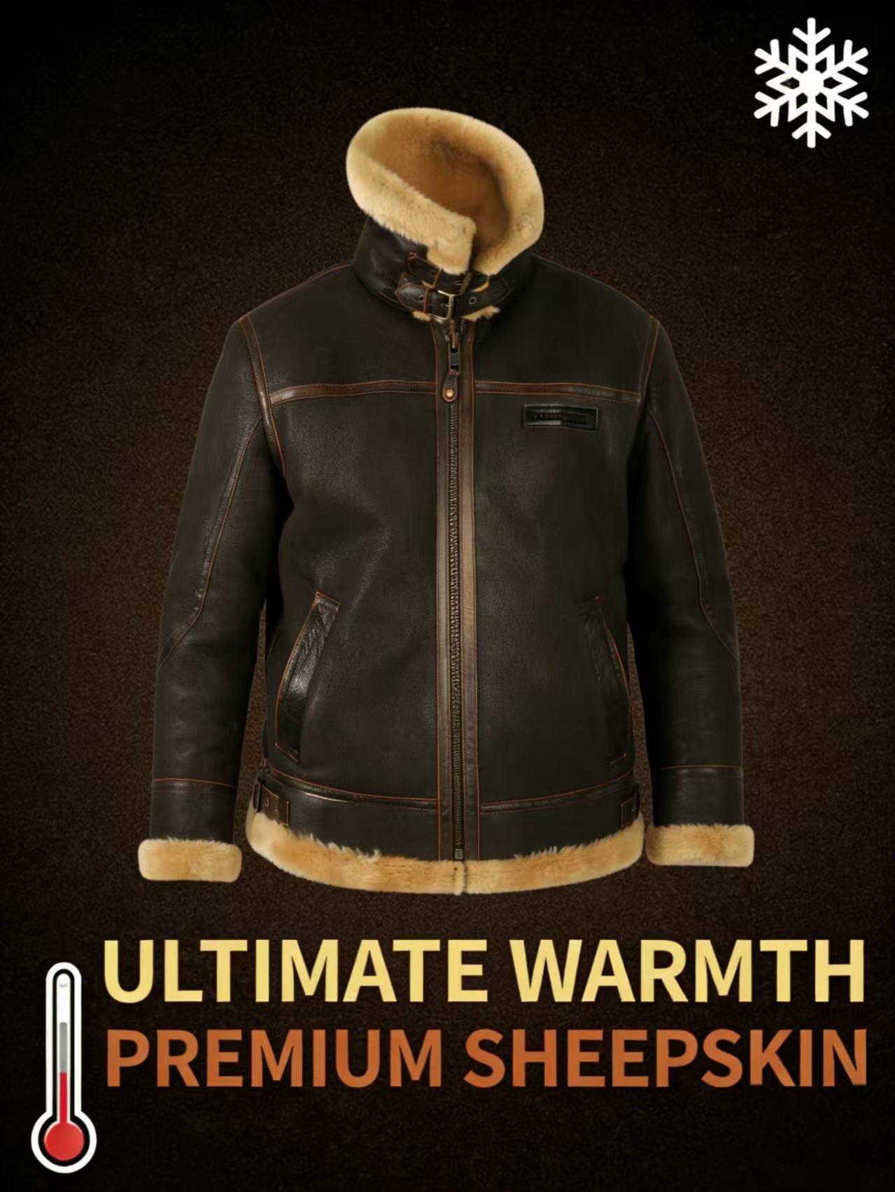 SHEEPSKIN BOMBER JACKET