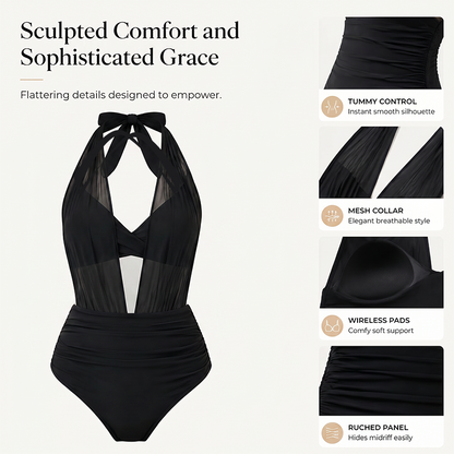 ⏳Time-Limited Special⏰Women's Tummy Control Halter Swimsuit