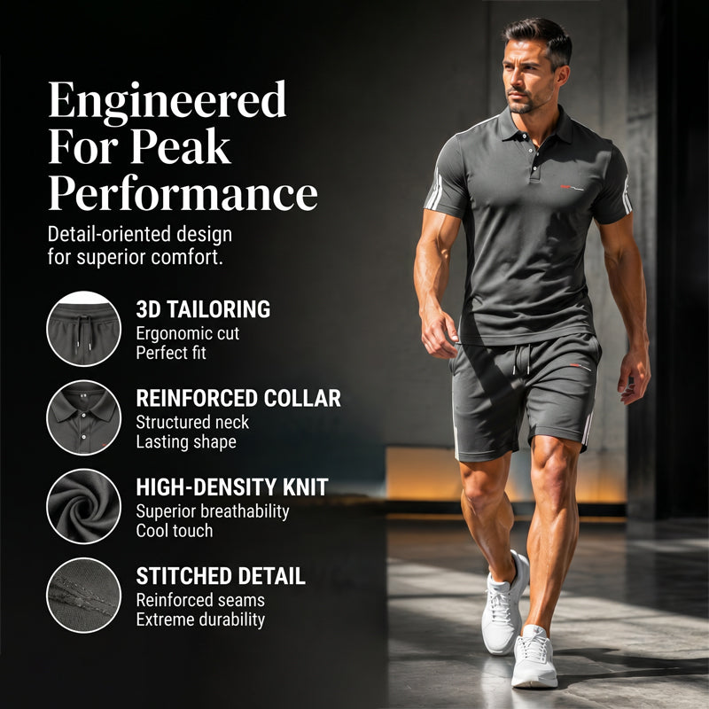 🔥Men's Casual Short-Sleeve Shorts Set