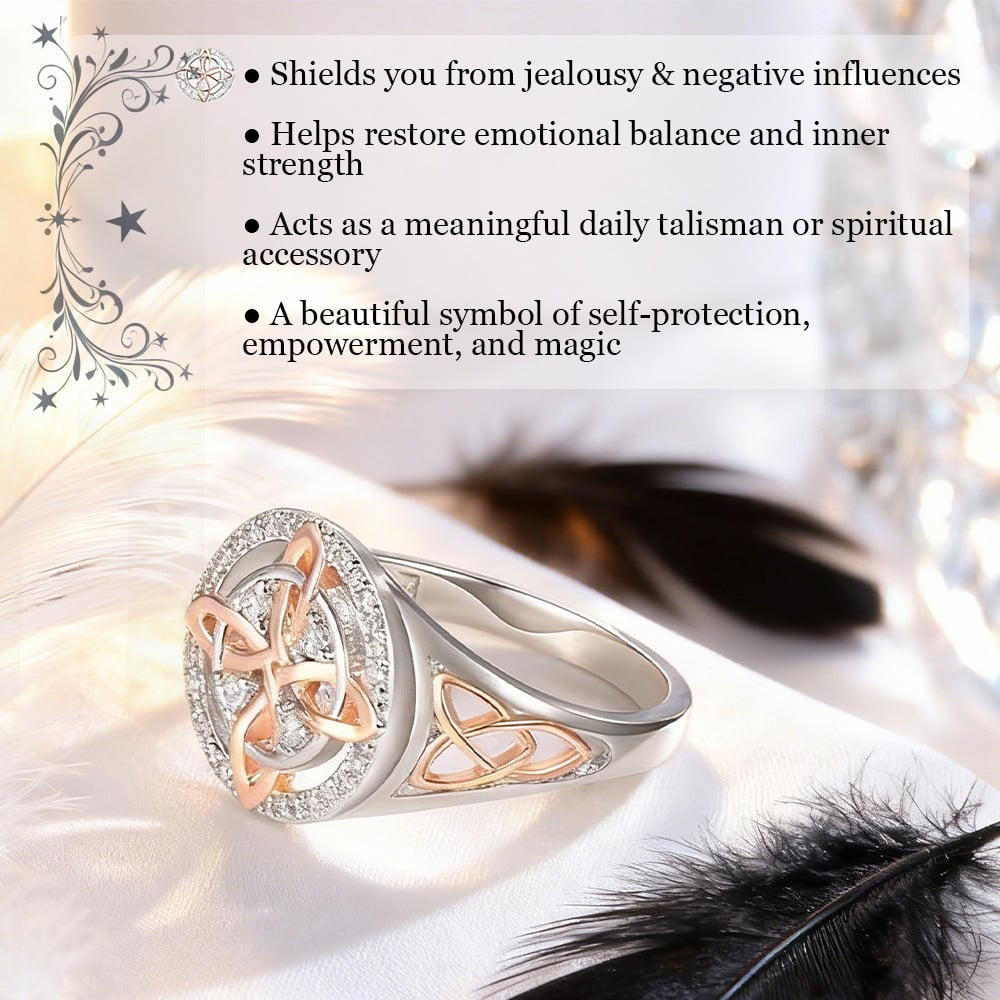 ✨💍Handmade Witch's Return-Knot Protection Ring💞Protect Your Loved Ones