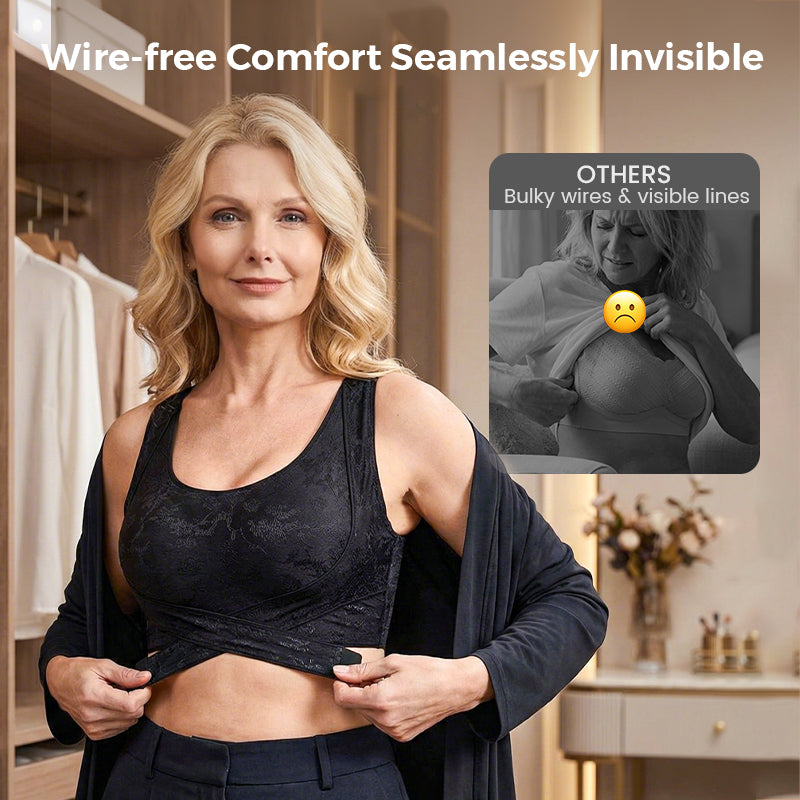 💖✨ All-Day Comfort Meets Perfect Shape! Criss-Cross Lift & Sculpt Bra👚⚡️