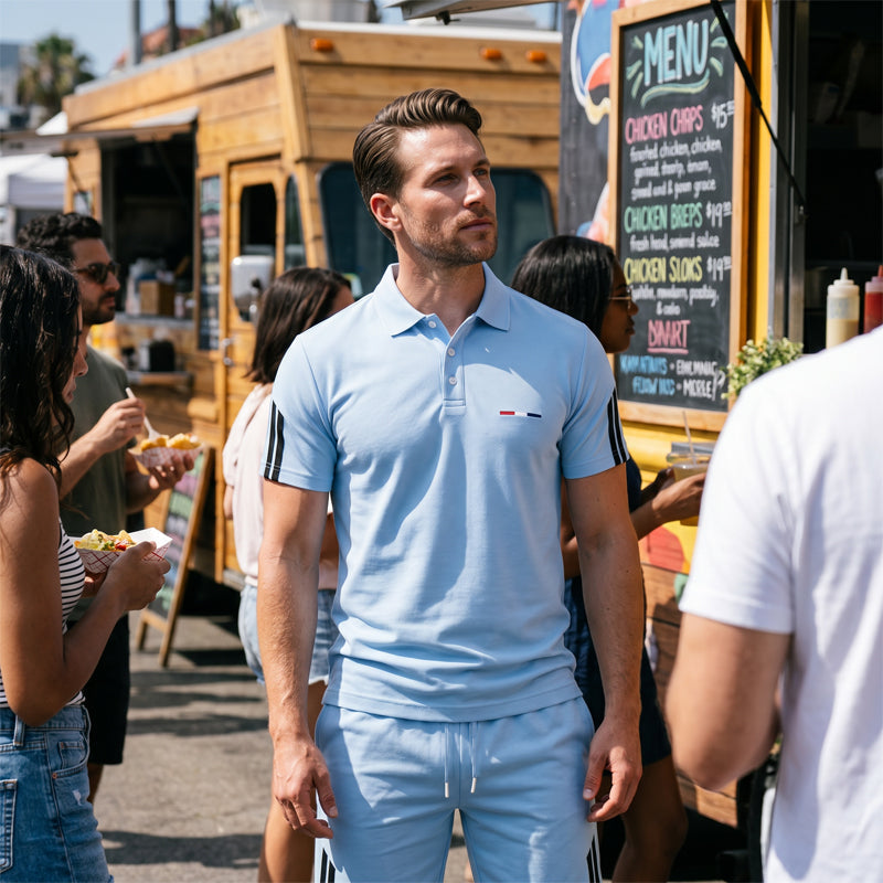 🔥Men's Casual Short-Sleeve Shorts Set