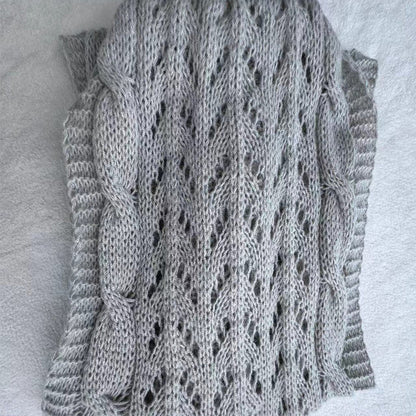 🔥Women’s Knitted Cut-Out Shawl Poncho Wrap
