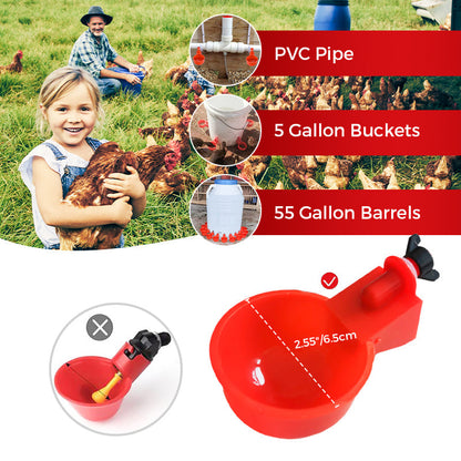🔥5/16 Inch Thread Automatic Poultry Water Cups