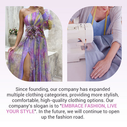 🌸Spring Specials💐 Multicolor Asymmetric Party Dress With Flower Details