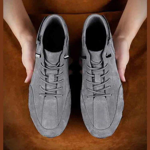 🔥Italian Handmade Suede Velcro High Boots