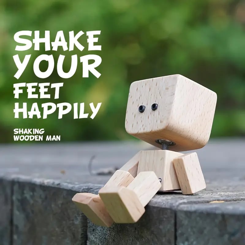 🔥Charming Little Wooden Figure That Sways