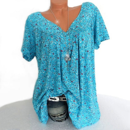 🌸🍃Spring Fashion Print Short Sleeve