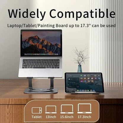 ✨ Limited Time Offer ✨ – Portable Laptop Stand in Aluminum Alloy with Rotating Bracket