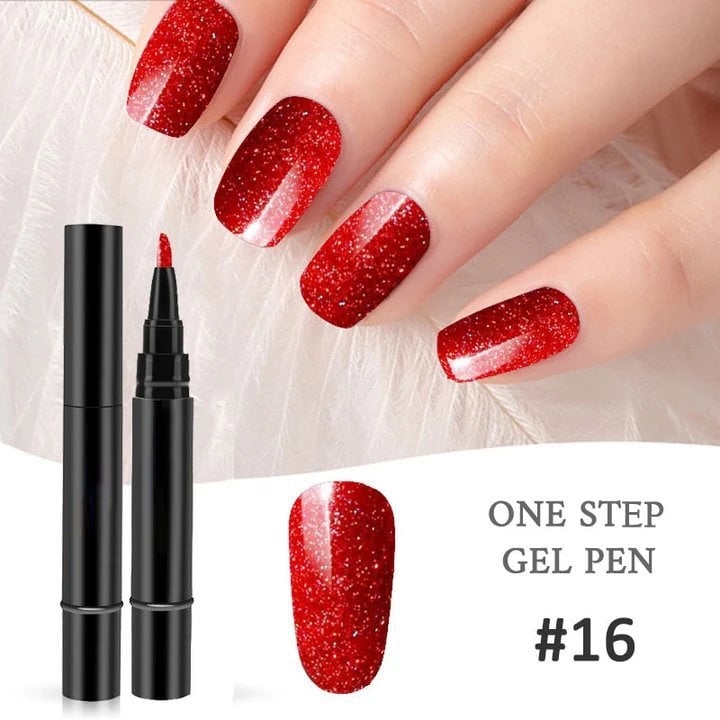 💅 Limited Time Buy 1 Get 1 Free ✨One Step Nail Gel Pen🎨Free handheld mini UV nail lamp💡