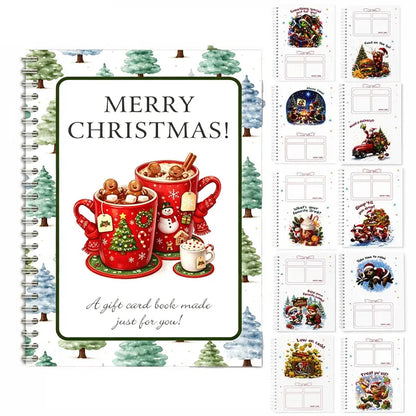 🎄🎁🎅DIY Spiral-Bound Christmas Gift Card Album with Surprise Pages👍