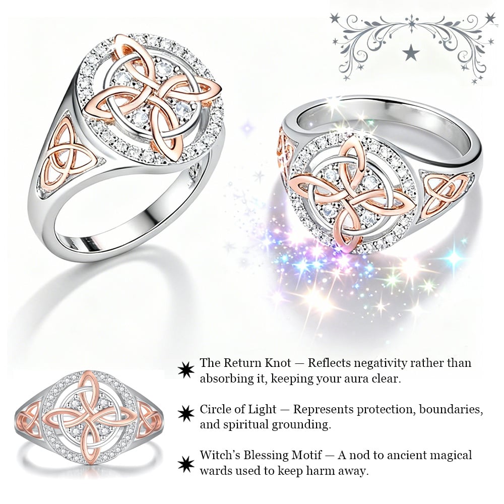 ✨💍Handmade Witch's Return-Knot Protection Ring💞Protect Your Loved Ones