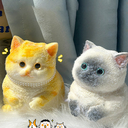 🎁Easter Promotion😻Cute And Soft Cat-shaped Toy💕(Relieves Stress)