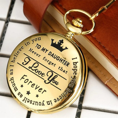 🎉 Vintage Quartz Pocket Chain Watch