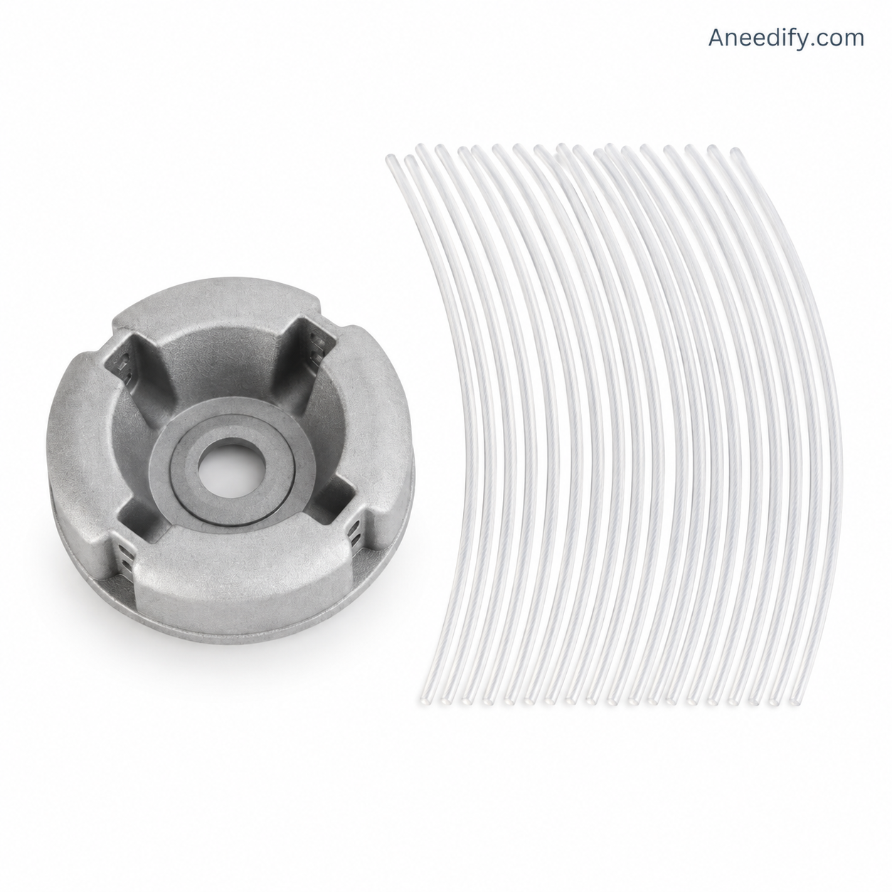 ⚙️🌿 Aluminum Trimmer Head – 4-Line Cutting & Universal Fit – Heavy-Duty & Easy Line Replacement 🏡