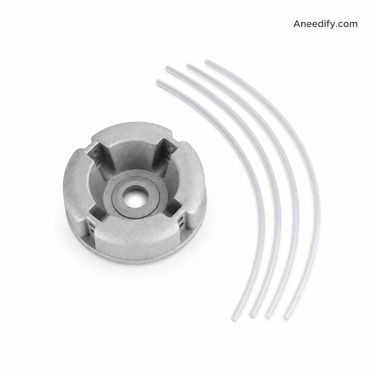 ⚙️🌿 Aluminum Trimmer Head – 4-Line Cutting & Universal Fit – Heavy-Duty & Easy Line Replacement 🏡