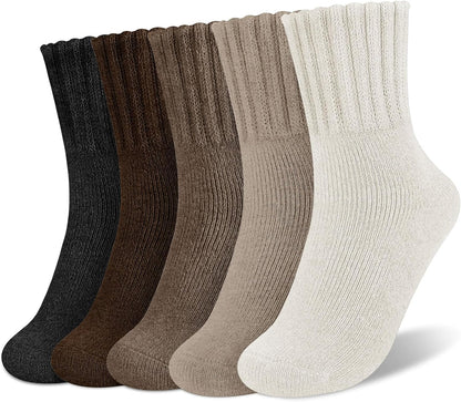 💖 Women's Solid Mid-calf Socks