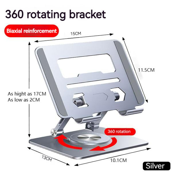 ✨ Limited Time Offer ✨ – Portable Laptop Stand in Aluminum Alloy with Rotating Bracket