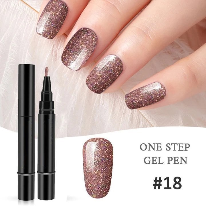 💅 Limited Time Buy 1 Get 1 Free ✨One Step Nail Gel Pen🎨Free handheld mini UV nail lamp💡