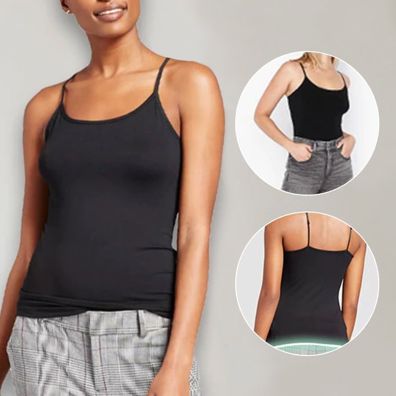 🔥Summer Sale - Stretch Cotton Camisole Built-in Bra