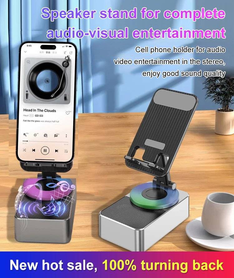🔥Bluetooth Audio Power Phone Holder🎵🔋For mobile phones and tablets