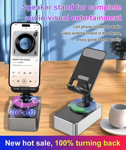 🔥Bluetooth Audio Power Phone Holder🎵🔋For mobile phones and tablets