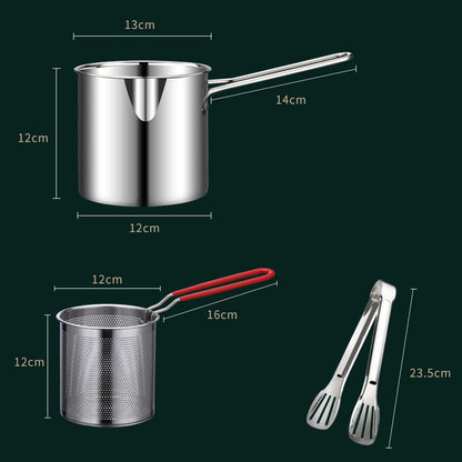 🔥304 Stainless Steel Multifuntional Fryer