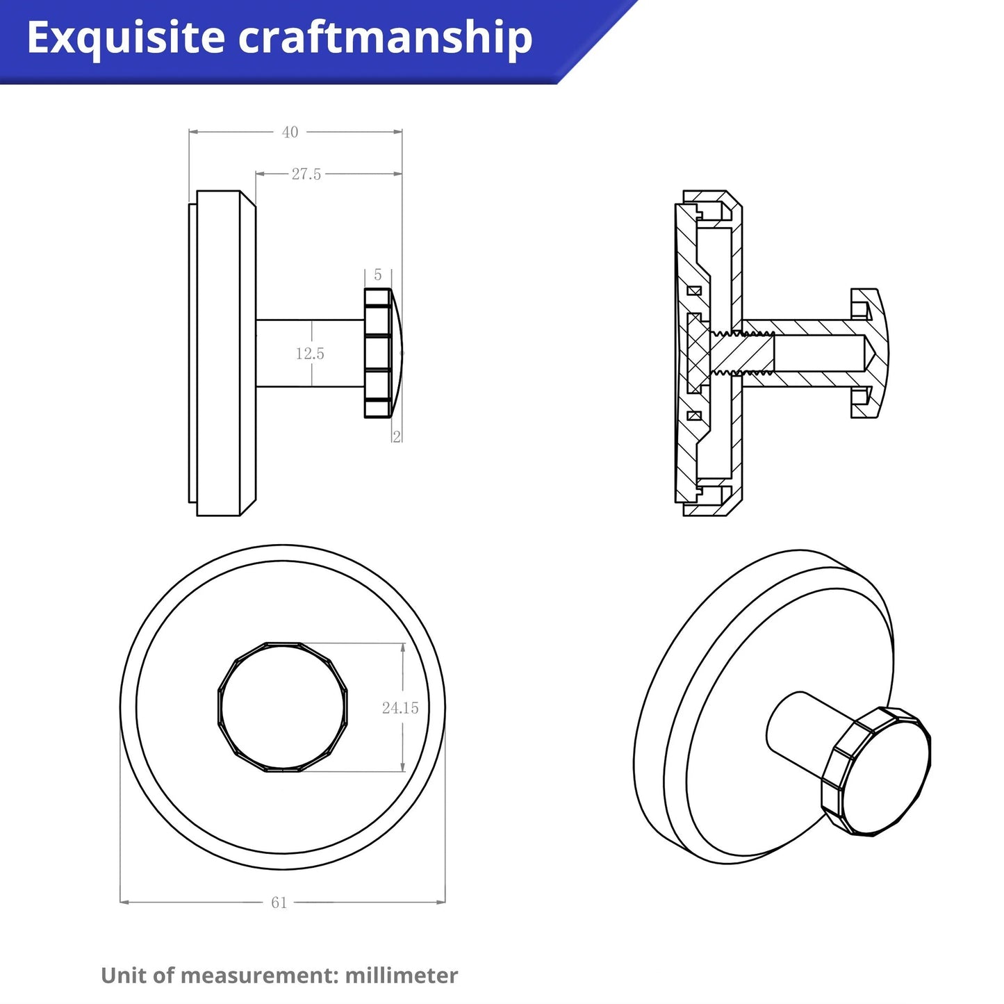 Hot sale Upgraded Suction Cup Hooks