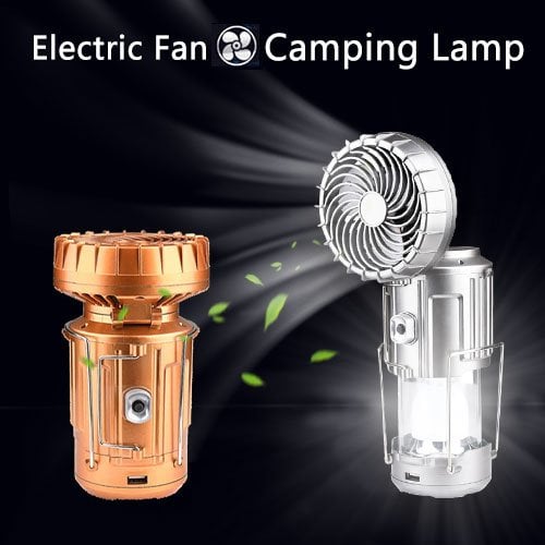 🔥Portable Solar Camping Light With Fan